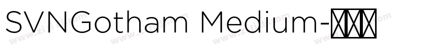 SVNGotham Medium字体转换